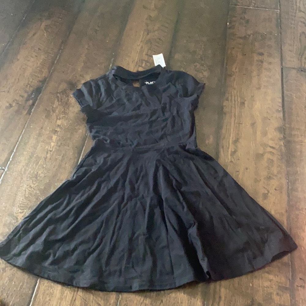 Children’s Place black girl dress short sleeve 7 8